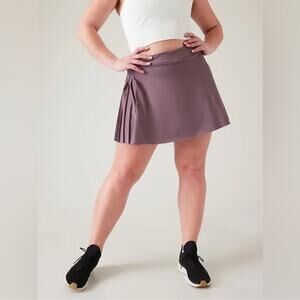Athleta Women’s Advantage Pleated Skort XL Damask Mauve Purple Tennis Pickleball